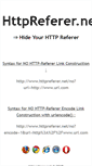 Mobile Screenshot of httpreferer.net