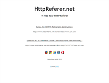 Tablet Screenshot of httpreferer.net